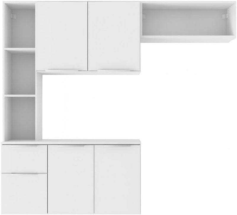 Cozinha Compacta Completa com Armário e Balcão Sofia Mp2001 Preta – Multimóveis, Design Moderno e Espaçoso