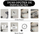 Organizador Multiuso/Suporte de Parede/Porta Utensílios, Talheres e Porta Pano de Pratos com 8 ganchos 50cm, em metal, super resistente, moderno e funcional, sua cozinha muito mais charmosa!