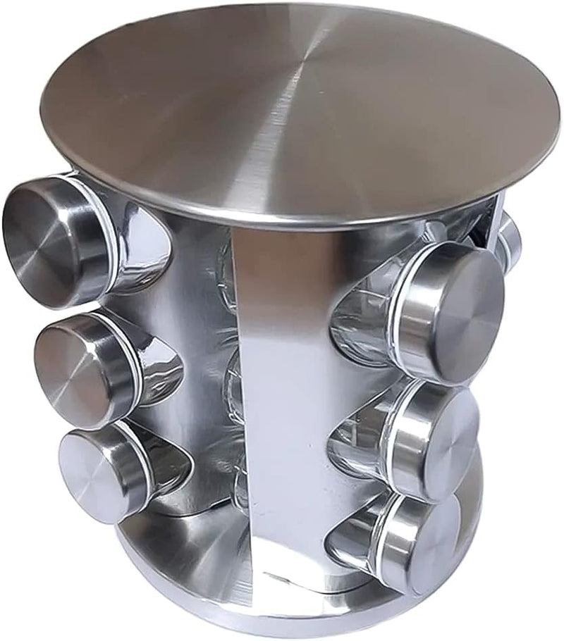 Porta Condimentos 12 Potes Base Giratória Futuro Casa Fuy428