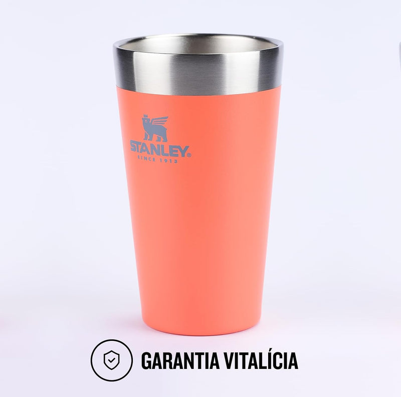 Stanley - Copo de cerveja isolado, copo empilhável Stay Chill de 473 ml, para bebidas quentes ou frias