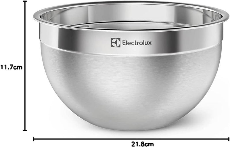 Conjunto de Bowls Tigelas de Inox com Tampa Plástica Electrolux