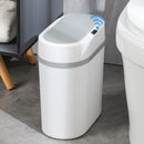 Lixeira Automática 12L com Sensor Inteligente de Aproximação – Abertura e Fechamento Automáticos para Cozinha, Banheiro e Escritório (12L-branco)