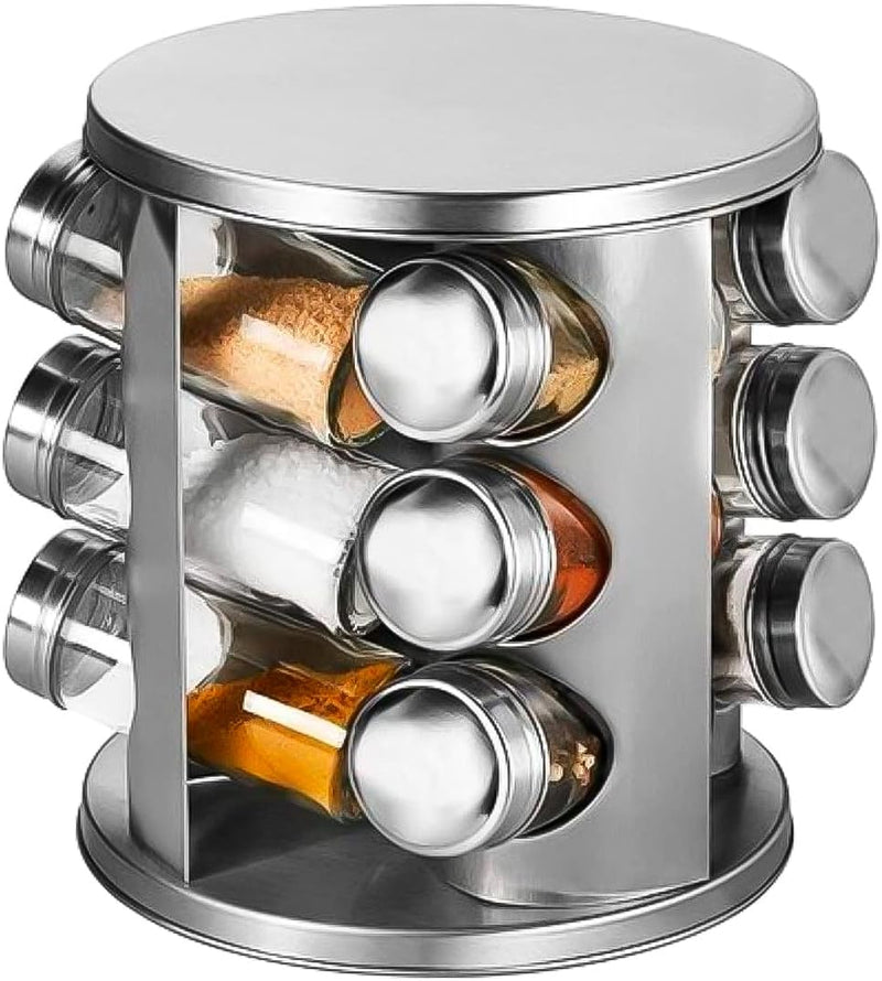 Porta Condimentos 12 Potes Base Giratória Futuro Casa Fuy428