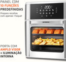 MONDIAL Fritadeira Air Fryer Forno Oven 12L, Preto/Inox, 2000W, 110V - AFON-12L-BI