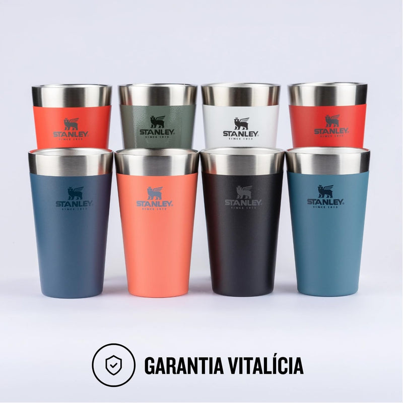 Stanley - Copo de cerveja isolado, copo empilhável Stay Chill de 473 ml, para bebidas quentes ou frias