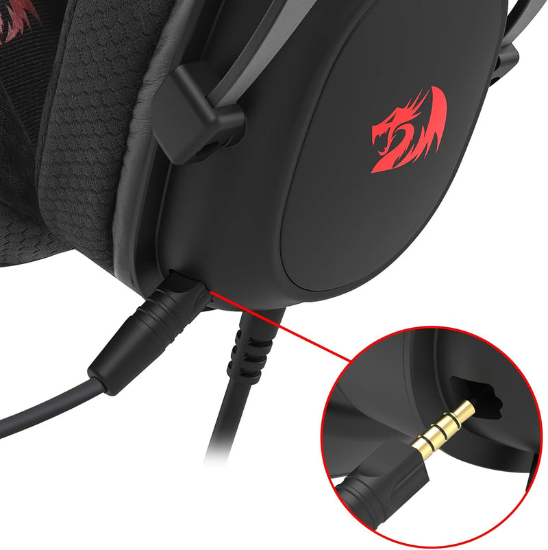 Headset Gamer Redragon Zeus Lite Preto P3 H510-LT