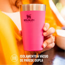 Stanley - Copo de cerveja isolado, copo empilhável Stay Chill de 473 ml, para bebidas quentes ou frias