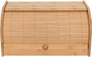 Mimo Style Porta Pães Com Tampa Retrátil Bambu Ecokitchen. Perfeita Para Armazenar Pães e Bolachas, Resistente, Durável e 100% Ecológica, Bege