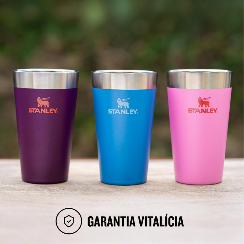 Stanley - Copo de cerveja isolado, copo empilhável Stay Chill de 473 ml, para bebidas quentes ou frias