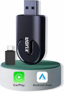 Adaptador Carplay e Android Auto Sem Fio Wireless Usb, Bluetooth 5.0 Premium