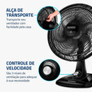 MONDIAL Ventilador de Mesa 40cm Super Power, Preto/Prata, 140W, 110V - VSP-40-B