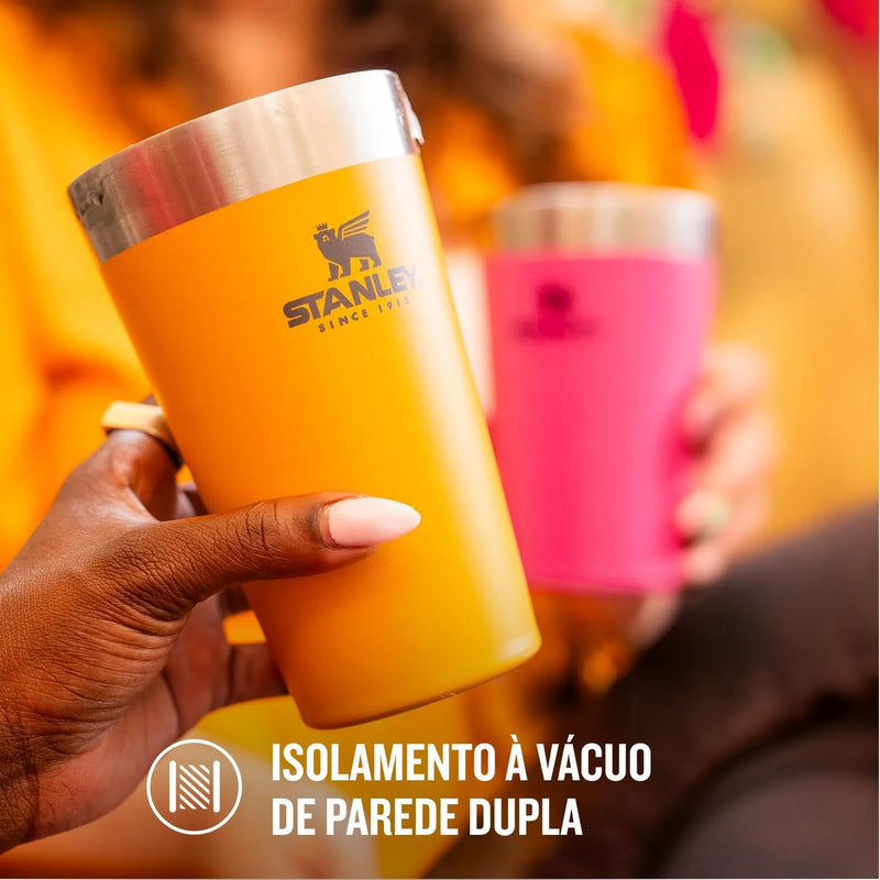 Stanley - Copo de cerveja isolado, copo empilhável Stay Chill de 473 ml, para bebidas quentes ou frias