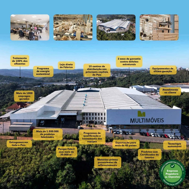 Cozinha Compacta Completa com Armário e Balcão Sofia Mp2001 Preta – Multimóveis, Design Moderno e Espaçoso