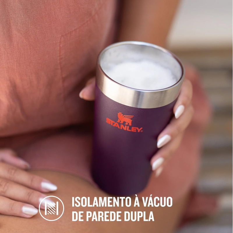 Stanley - Copo de cerveja isolado, copo empilhável Stay Chill de 473 ml, para bebidas quentes ou frias