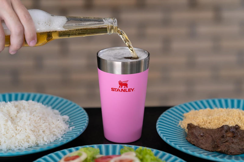 Stanley - Copo de cerveja isolado, copo empilhável Stay Chill de 473 ml, para bebidas quentes ou frias