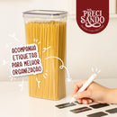 Kit Com 15 Potes Herméticos para Mantimentos, Plástico PP Transparente com Tampa Easy Lock, para Organização de Cozinha e Casa, Certificado CE e FDA