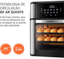 MONDIAL Fritadeira Air Fryer Forno Oven 12L, Preto/Inox, 2000W, 110V - AFON-12L-BI