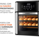 MONDIAL Fritadeira Air Fryer Forno Oven 12L, Preto/Inox, 2000W, 110V - AFON-12L-BI