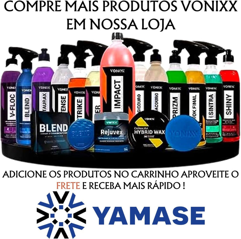 Kit Lavagem Automotiva Completa Vonixx Cera Carnauba Tok Final V-Floc Revitalizador de Plasticos intense Sintra fast